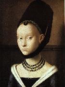 Petrus Christus Portrait of a Young Woman oil